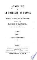 Annuaire de la noblesse de France et des maisons souveraines de l'Europe