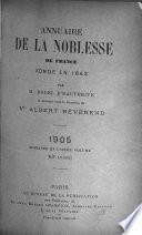 Annuaire de la noblesse de France et des maisons souveraines de l'Europe