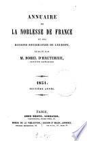 Annuaire de la noblesse de France et des maisons souveraines de l'Europe