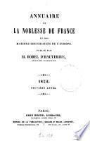 Annuaire de la noblesse de France et des maisons souveraines de l'Europe