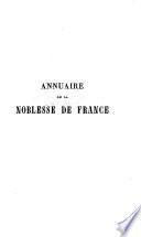 Annuaire de la noblesse de France et des maisons souveraines de l'Europe