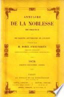 Annuaire de la noblesse de France et des maisons souveraines de l'Europe