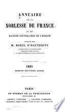 Annuaire de la noblesse de France et des maisons souveraines de l'Europe