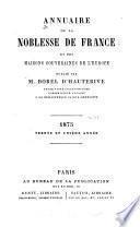 Annuaire de la noblesse de France et des maisons souveraines de l'Europe