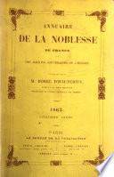 Annuaire de la Noblesse de France et des Maisons Souveraines de l ́Europe
