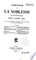 Annuaire de la noblesse de France