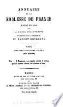 Annuaire de la noblesse de France