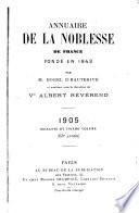 Annuaire de la noblesse de France