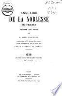 Annuaire de la noblesse de France