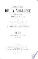 Annuaire de la noblesse de France