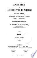 Annuaire de la pairie et de la noblesse de France et des maisons souveraines de l'Europe et de la diplomatie