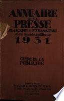 Annuaire de la presse française et étrangère
