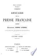 Annuaire de la presse française et étrangère
