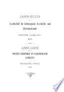 Annuaire de la société d'histoire et d'archéologie de la Lorraine