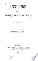 Annuaire de la Société des études juives
