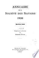 Annuaire de la Société des Nations