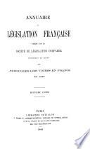 Annuaire de législation française