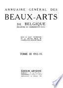 Annuaire des beaux-arts de Belgique