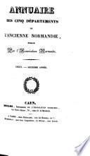 Annuaire des cinq départements de la Normandie