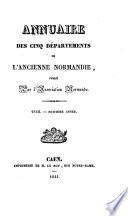 Annuaire des Cinq Departements de la Normandie