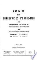 Annuaire des entreprises et organismes d'outre-mer