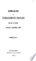 Annuaire des Établissements français dans l'Inde
