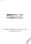 Annuaire ... des unités et personnels de recherche