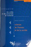 Annuaire ... des unités et personnels de recherche