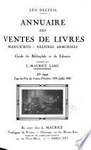 Annuaire des ventes de livres
