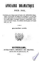 Annuaire dramatique de la Belgique