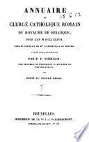 Annuaire du clergé catholique du royaume de Belgique pour les années 1837-1838