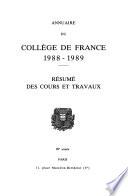 Annuaire du Collège de France