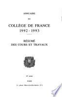 Annuaire du Collège de France