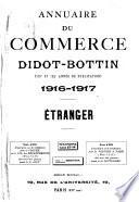 Annuaire du commerce Didot-Bottin. Etranger