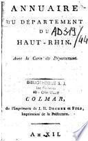 Annuaire du département du Haut-Rhin