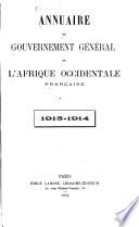 Annuaire du gouvernement général de l'Afrique occidentale française
