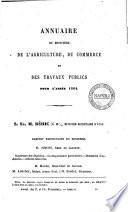 Annuaire du ministere de l'agriculture, du commerce et des travaux publics état général du personnel au..