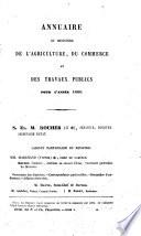 Annuaire du ministere de l'agriculture, du commerce et des travaux publics état général du personnel au..