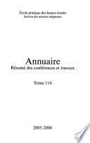 Annuaire - Ecole pratique des hautes études, Section-sciences religieuses
