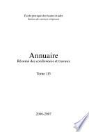Annuaire - Ecole pratique des hautes études, Section-sciences religieuses