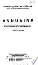 Annuaire - Ecole pratique des hautes études, Section-sciences religieuses