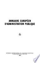 Annuaire européen d'administration publique