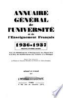 Annuaire général de l'Université et de l'enseignement français