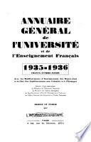 Annuaire général de l'Université et de l'enseignement français ...