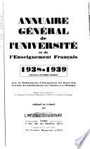 Annuaire général de l'Université et de l'enseignement français ...
