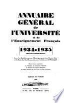 Annuaire général de l'Université et de l'enseignement français