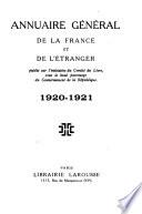 Annuaire général de la France et de l'étranger