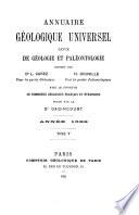 Annuaire géologique universel