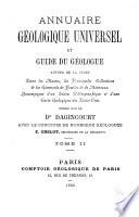 Annuaire géologique universel