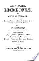 Annuaire géologique universel